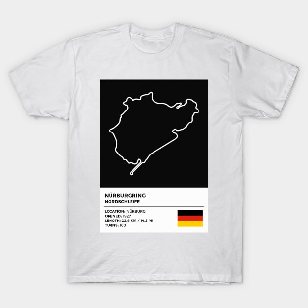 Nürburgring - Nordschleife [info] T-Shirt by sednoid